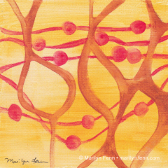 Organics 06 - Painting by Marilyn Fenn