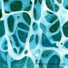 Organics 15 - Painting by Marilyn Fenn