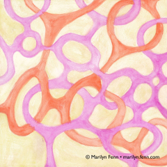 Organics 34 - Painting by Marilyn Fenn