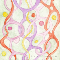 Organics 35 - Painting by Marilyn Fenn