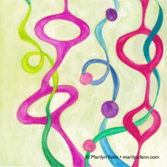 Organics 36 - Painting by Marilyn Fenn