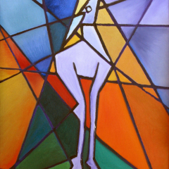 Marilyn's Deer 02 - Oil painting by Marilyn Fenn