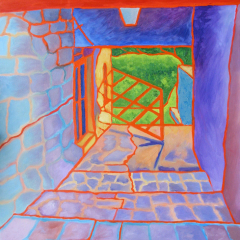 Passageway at Giogalto #2 - Oil painting by Marilyn Fenn
