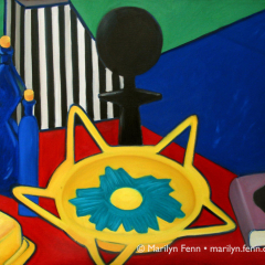 Still Life with Fertility Doll I - Oil painting by Marilyn Fenn