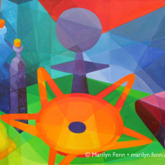 Still Life with Fertility Doll III - Oil painting by Marilyn Fenn