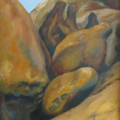 Rocks at Enchanted Rock  - Oil painting by Marilyn Fenn