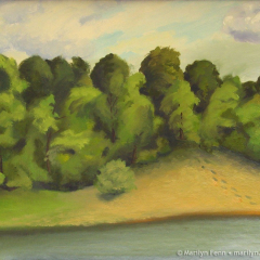 The Lake in May - Oil painting by Marilyn Fenn