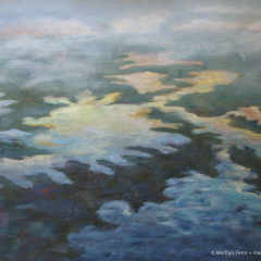 Aerial Landscape, - Oil painting by Marilyn Fenn