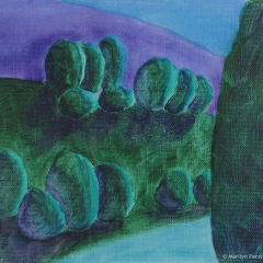 Night - Acrylic painting by Marilyn Fenn