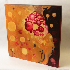 Because Somebody Has to be Fabulous - medium abstract oil painting by Marilyn Fenn