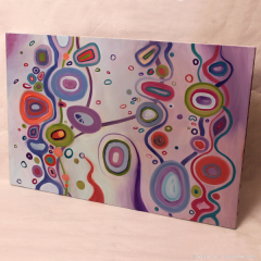 Squeeee! - large abstract oil painting by Marilyn Fenn