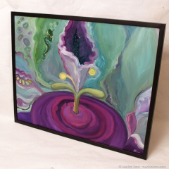 The Cosmos Made Conscious - large abstract oil painting by Marilyn Fenn
