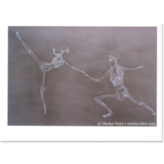 Dance Me to the End of Love Card  - Fine art cards by Marilyn Fenn