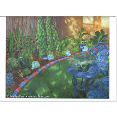My Garden Card - Fine art cards by Marilyn Fenn