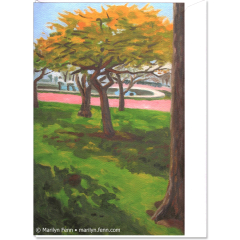 October Day, Grant Park, Chicago Card - Fine art cards by Marilyn Fenn