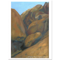 Rocks at Enchanted Rock Card - Fine art cards by Marilyn Fenn