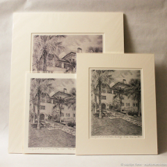 Courtyard at UT Architecture Building - giclée prints by Marilyn Fenn