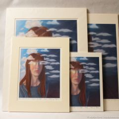 Girl with the Sun and Moon in Her Eyes - giclee prints by Marilyn Fenn