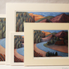 Over Oxbow - giclée prints by Marilyn Fenn