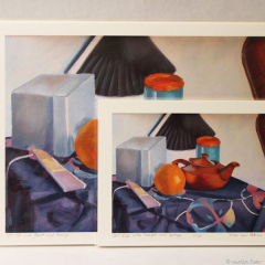Still Life with Teapot and Orange - giclée prints by Marilyn Fenn