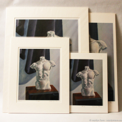 Torso - framed giclée print by Marilyn Fenn