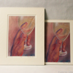 Wine Glass - giclee prints by Marilyn Fenn