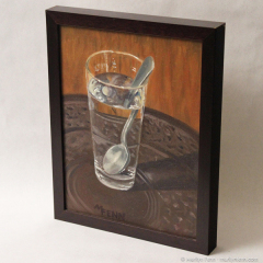 Glass and Spoon - Oil Painting by Marilyn Fenn