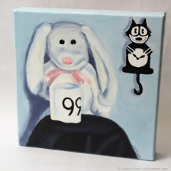 The Woobie Is Awake - painting by Marilyn Fenn