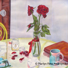 Remembrances - Watercolor by Marilyn Fenn
