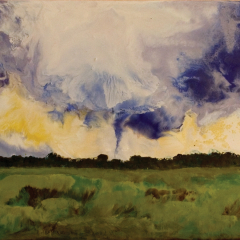 Tornado Clay, AZ - Encaustic painting by Marilyn Fenn