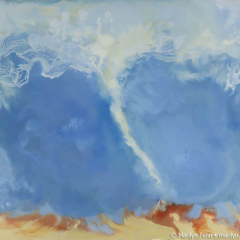 Tornado Sacramento California - Encaustic painting by Marilyn Fenn