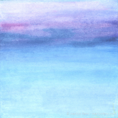 Minimalist Landscapes 02 - Painting on paper by Marilyn Fenn