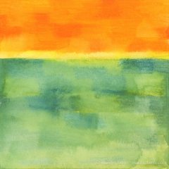 Minimalist Landscapes 10 - Painting on paper by Marilyn Fenn