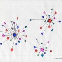 Connections 01 - Ink drawing by Marilyn Fenn