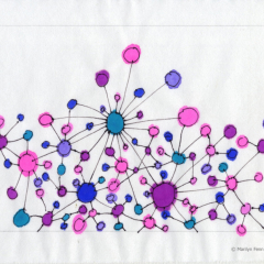 Connections 04 - Ink drawing by Marilyn Fenn