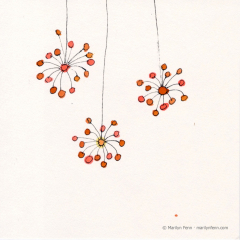 Connections 07 - Ink drawing by Marilyn Fenn