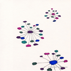 Connections 09 - Ink drawing by Marilyn Fenn