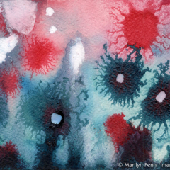 "Fraccidental Painting 06" - Mixed media painting by Marilyn Fenn