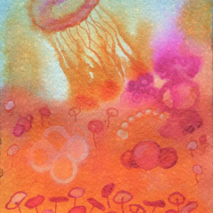 Not So Daily Painting 09 - Mixed media painting by Marilyn Fenn