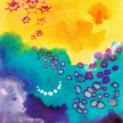 Not So Daily Painting 11 - Mixed media painting by Marilyn Fenn